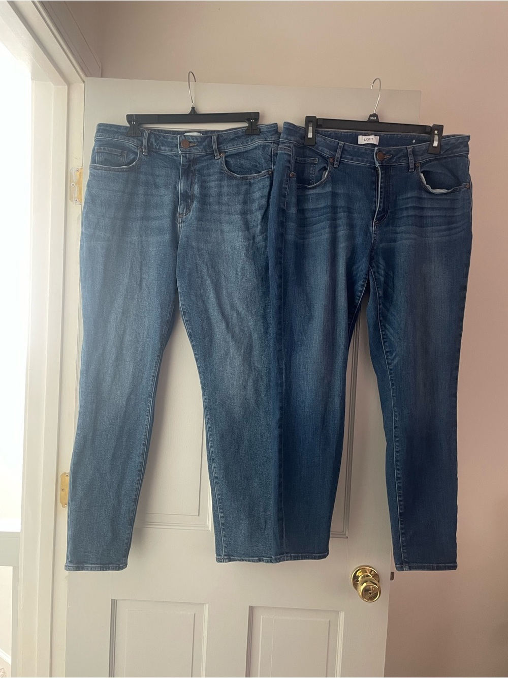 Women’s Blue Curvy Skinny Denim Jeans - Classic Mid Wash